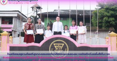 โรงเรียนอนุบาลโคศรีสุพรรณมอบเกียรติบัตรและแสดงความยินดีพร้อมทั้งให้โอวาทกับนักเรียนและครูผู้ฝึกสอน ในกิจกรรมการแข่งขันทักษะภาษาไทย โครงการรักษ์ภาษาไทย เนื่องในวันภาษาไทยแห่งชาติ ประจำปี 2568