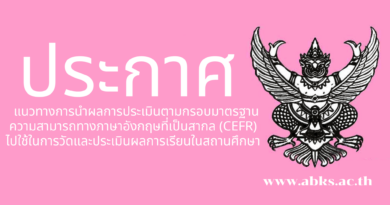 ประกาศโรงเรียนอนุบาลโคกศรีสุพรรณ  เรื่อง แนวทางการนำผลการประเมินตามกรอบมาตรฐานความสามารถทางภาษาอังกฤษที่เป็นสากล (CEFR)   ไปใช้ในการวัดและประเมินผลการเรียนในสถานศึกษา